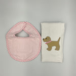 Applique Burp & Bib Set