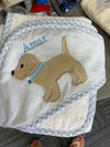 Hooded Towel - Blue Lab Puppy