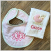 Applique Burp & Bib Set