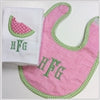 Applique Burp & Bib Set