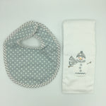 Applique Burp & Bib Set