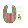 Christmas Reindeer Burp & Bib Set