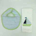 Applique Burp & Bib Set