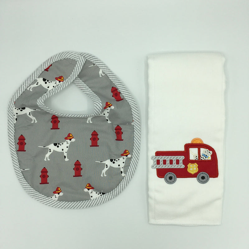 Applique Burp & Bib Set