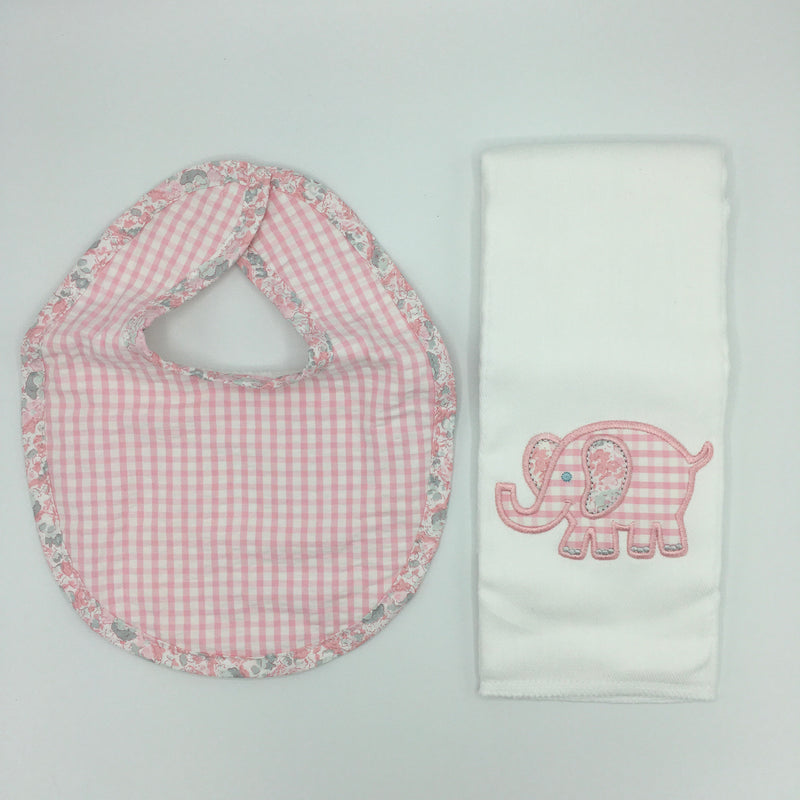 Applique Burp & Bib Set