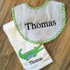 Applique Burp & Bib Set